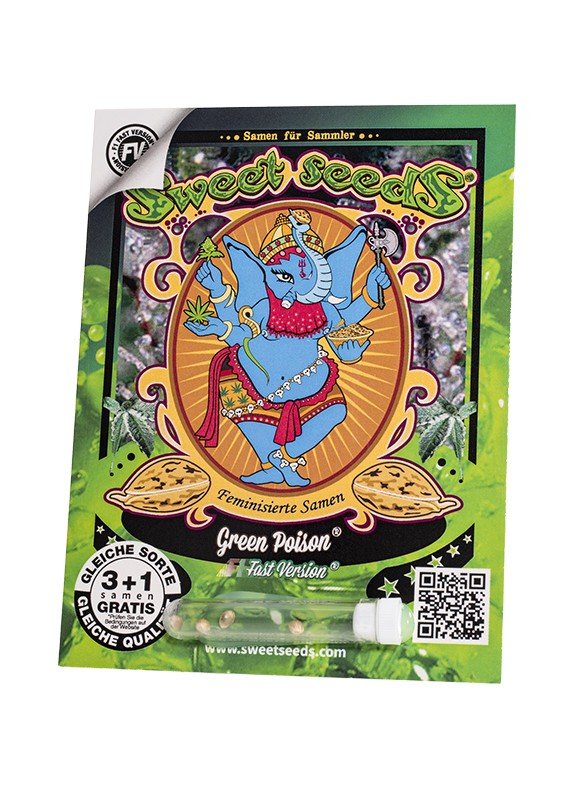 Green Poison F1 Fast Version - MirageSeedsSweet SeedsGreen Poison F1 Fast VersionCannabissamen